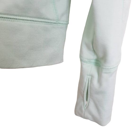 PINK Victoria's Secret Green  Quarter Zip  Pullover Jacket Sweater Small - Picture 6 of 7